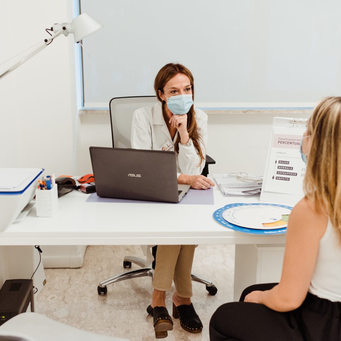 La visita medica all'interno della visita dietologica e dieta personalizzata